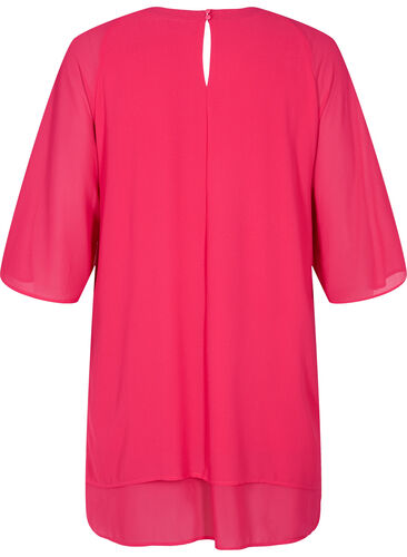 Chiffonbluse med 3/4-ermer, Love Potion, Packshot image number 1