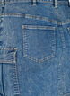 Ettersittende denimskjørt med cargo-lomme, Blue Denim, Packshot image number 3