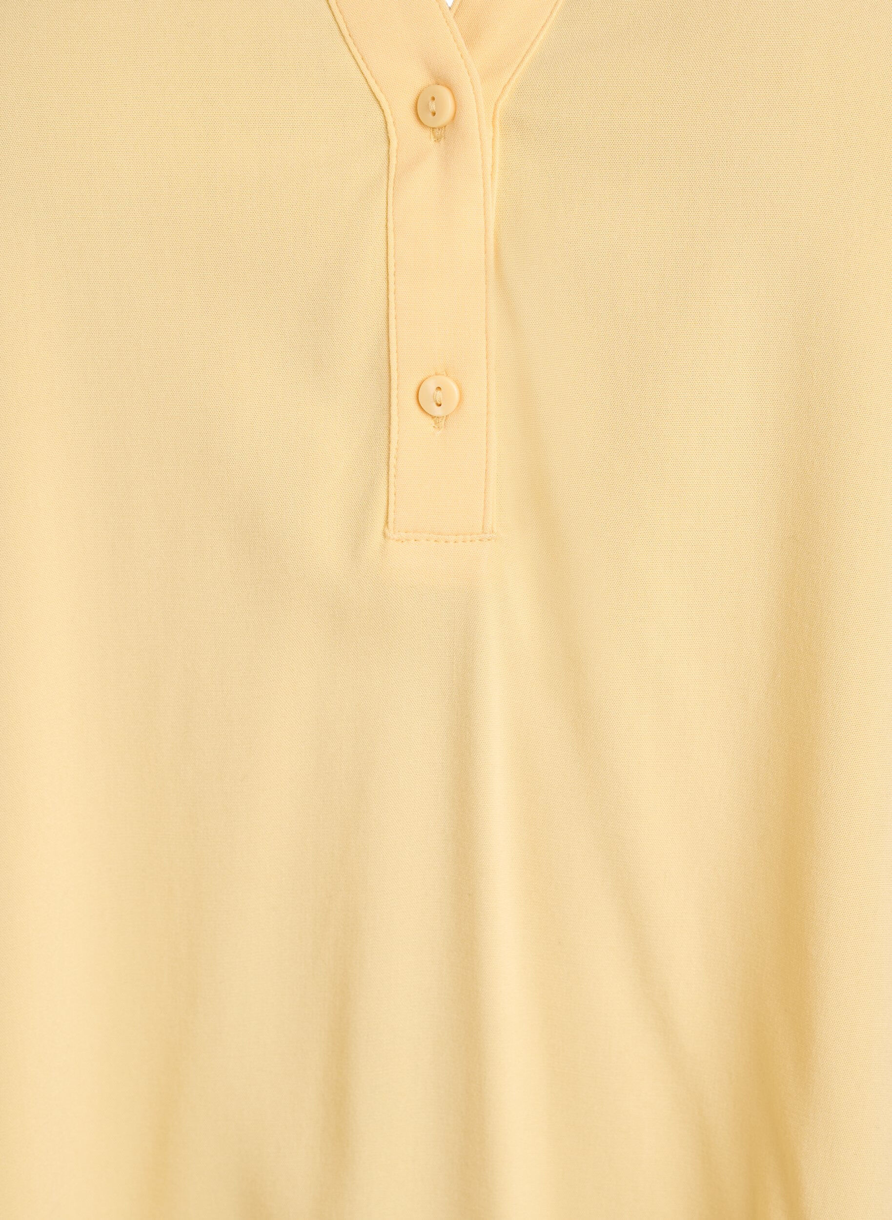 ZizziErmel&oslash;s bluse i viskose, Gul, Packshot image number 2