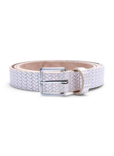 Belte med flettet look, Mother Of Pearl, Packshot image number 0
