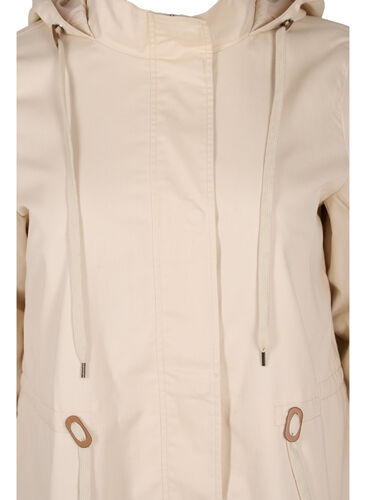 Lang parkas med hette, Birch, Packshot image number 2