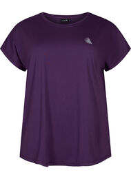 Kortermet trenings T-skjorte, Purple Pennant