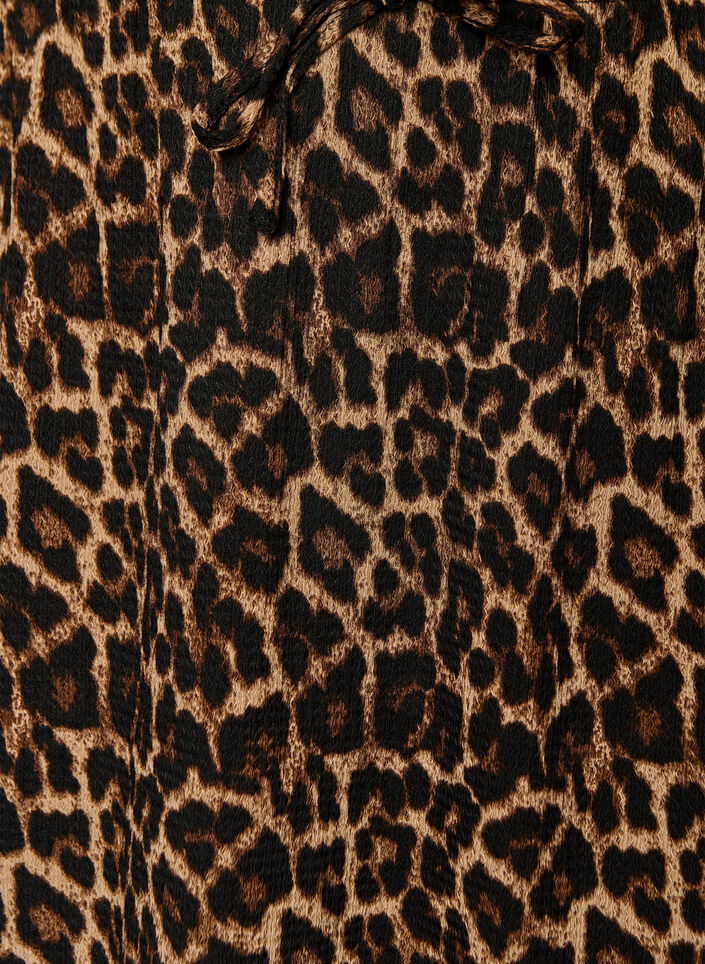 Langt skj&oslash;rt med knytebelte og volangkant, Svart, Packshot image number 2