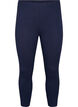 Basisleggings i viskose med 3/4-lengde, Bl&aring;, Packshot image number 0
