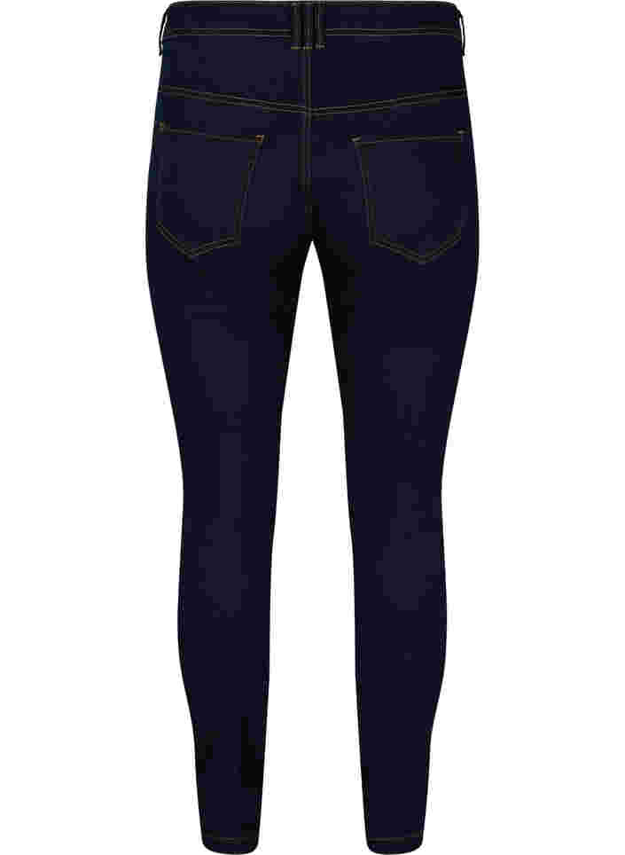 Ekstra slim Nille jeans med høyt liv, Blue denim, Packshot image number 1
