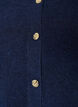 Cardigan i myk strikk med gullfargede knapper, Bl&aring;, Packshot image number 2