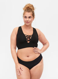 Sømløse truser, 2 stk., Black, Model