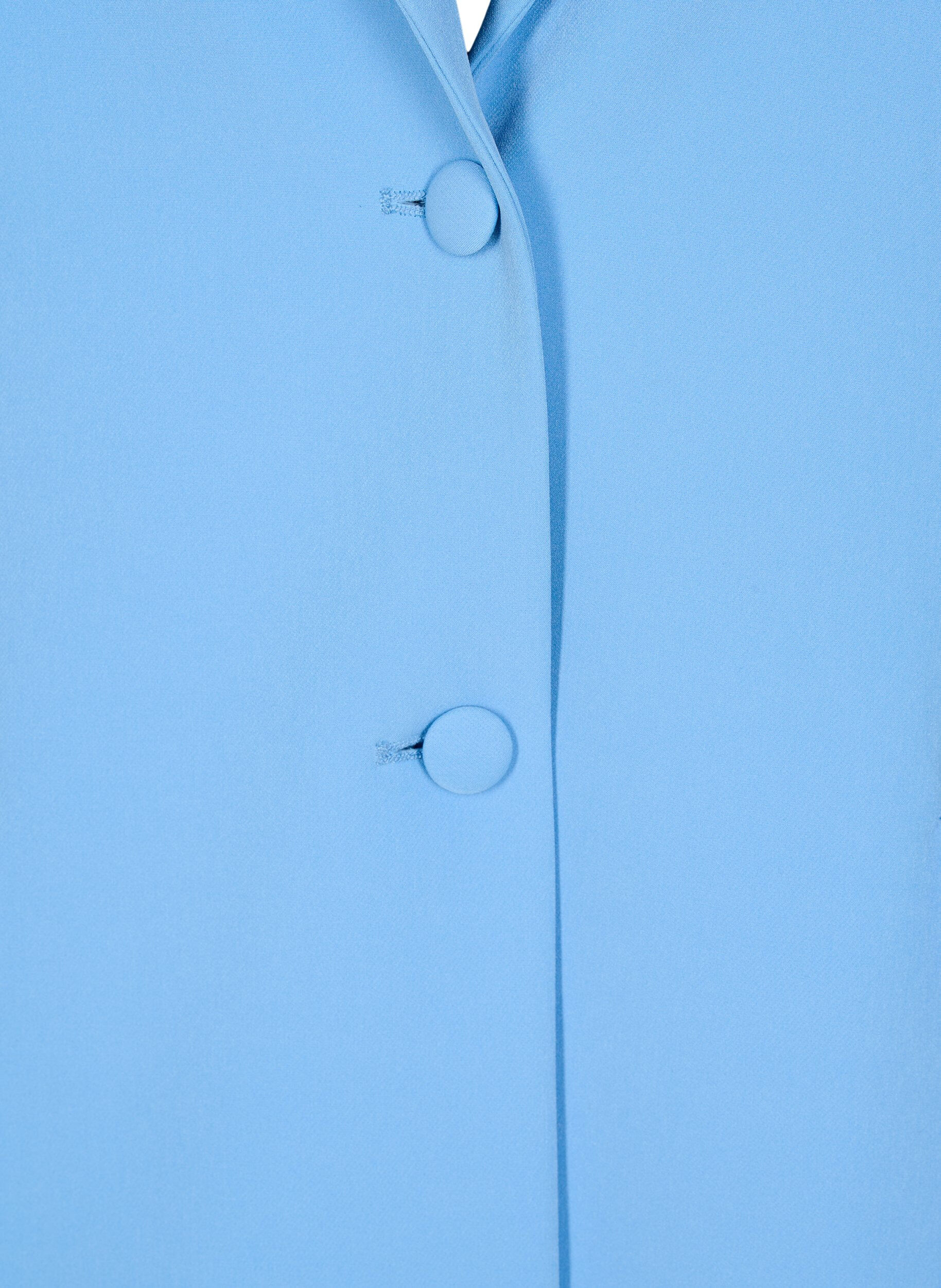 Zizzi Klassisk blazer med knappelukking, Bl&aring;, Packshot image number 2