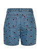 Broderte denimshorts, Bl&aring;, Packshot image number 1