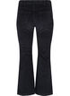 Fløyelsbukse med bootcut, Black, Packshot image number 1
