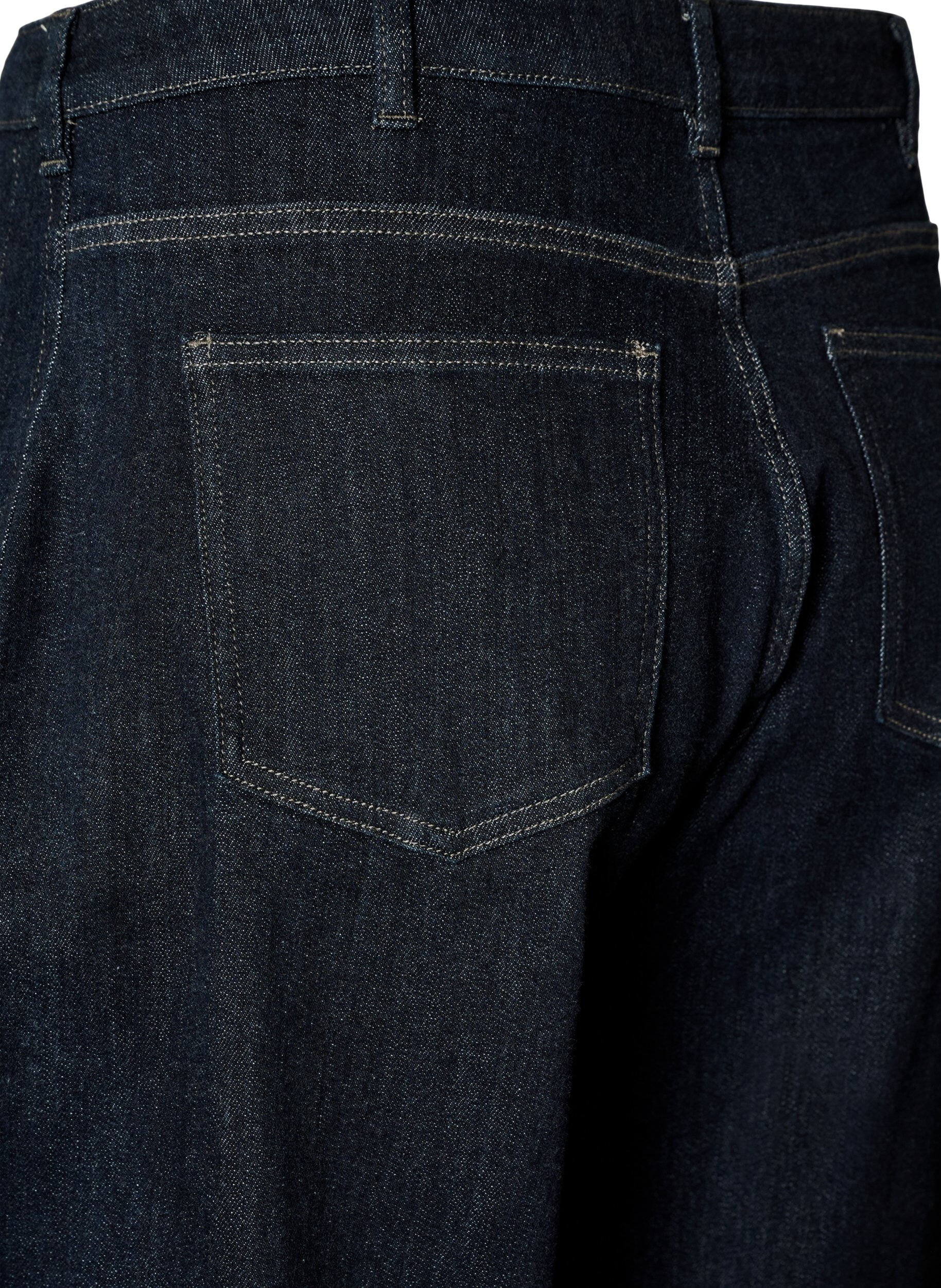 ZizziBarrel fit jeans med h&oslash;y midje, Bl&aring;, Packshot image number 3