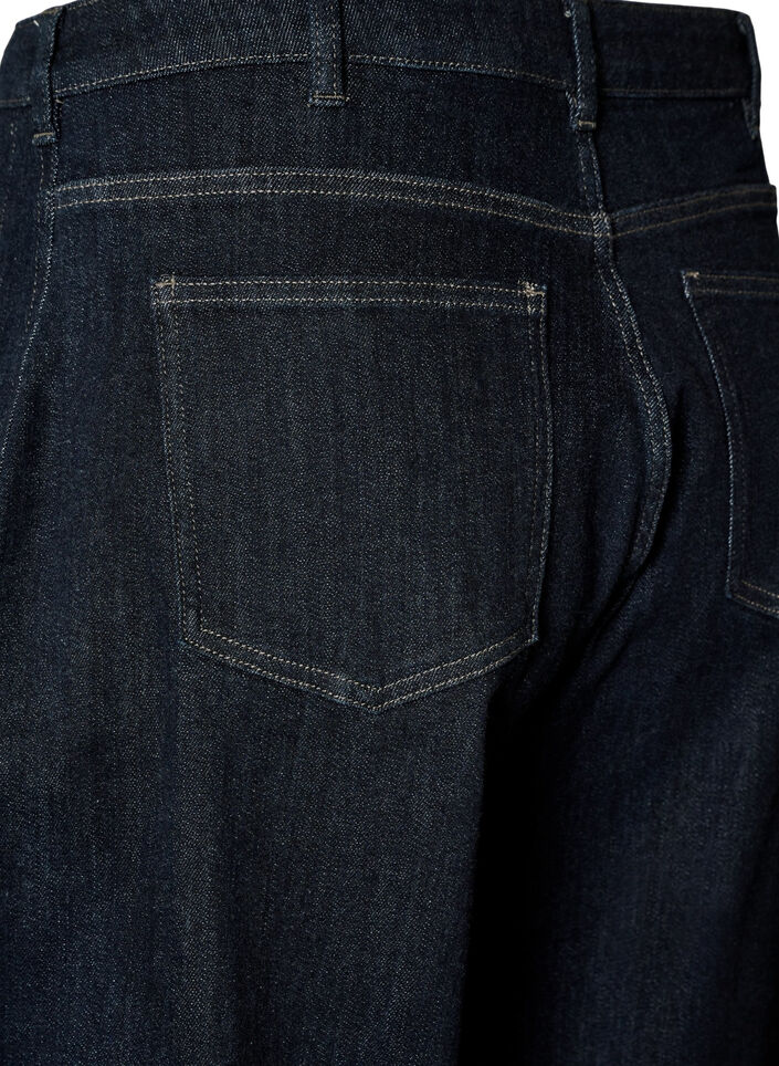 Barrel fit jeans med h&oslash;y midje, Bl&aring;, Packshot image number 3