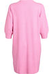 Strikket kjole med 3/4 ermer og rund hals, B. Pink White Mel., Packshot image number 1