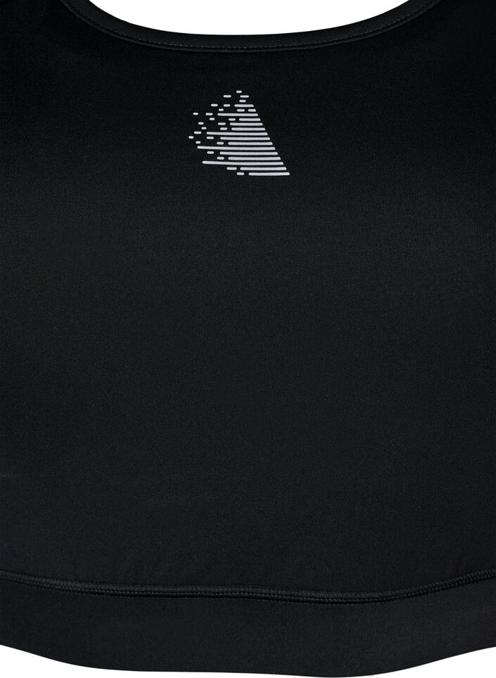 Sports-BH med frontlomme, Black Sports-BH med frontlomme, Black, Packshot