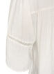 Viskosebluse med legg og ballongeffekt, Vanilje, Packshot image number 3