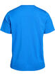 Basic T-skjorte i bomull med rund hals, Bl&aring;, Packshot image number 1