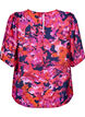 Bluse med 1/2 erme og fargerikt trykk, Rosa, Packshot image number 1