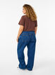 Jeans med vide ben og h&oslash;y midje, Bl&aring;, Model image number 1