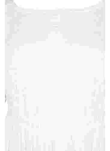 Maksikjole med ryggskjæring og korte ermer, Bright White, Packshot image number 2