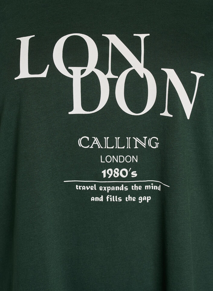 FLASH - T-skjorte med trykk, Gr&oslash;nn, Packshot