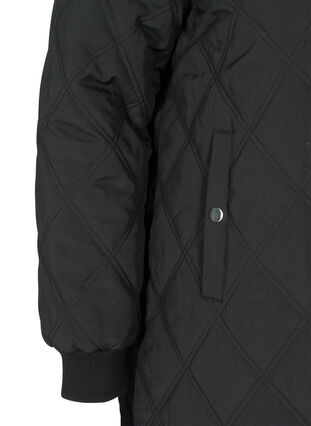 Quiltet 2-i-1 jakke med lommer, Black, Packshot image number 3