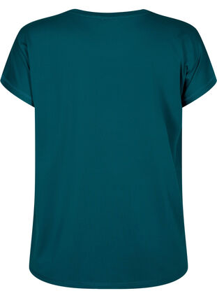 Trenings T-skjorte med rund hals, Deep Teal, Packshot image number 1