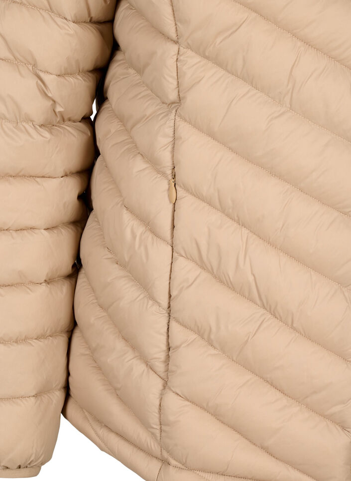 Lett jakke med lommer, Brun, Packshot image number 3