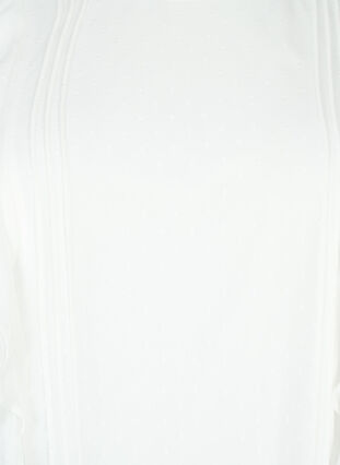 Kortermet bluse med volanger og prikkete mønster, Snow White, Packshot image number 2