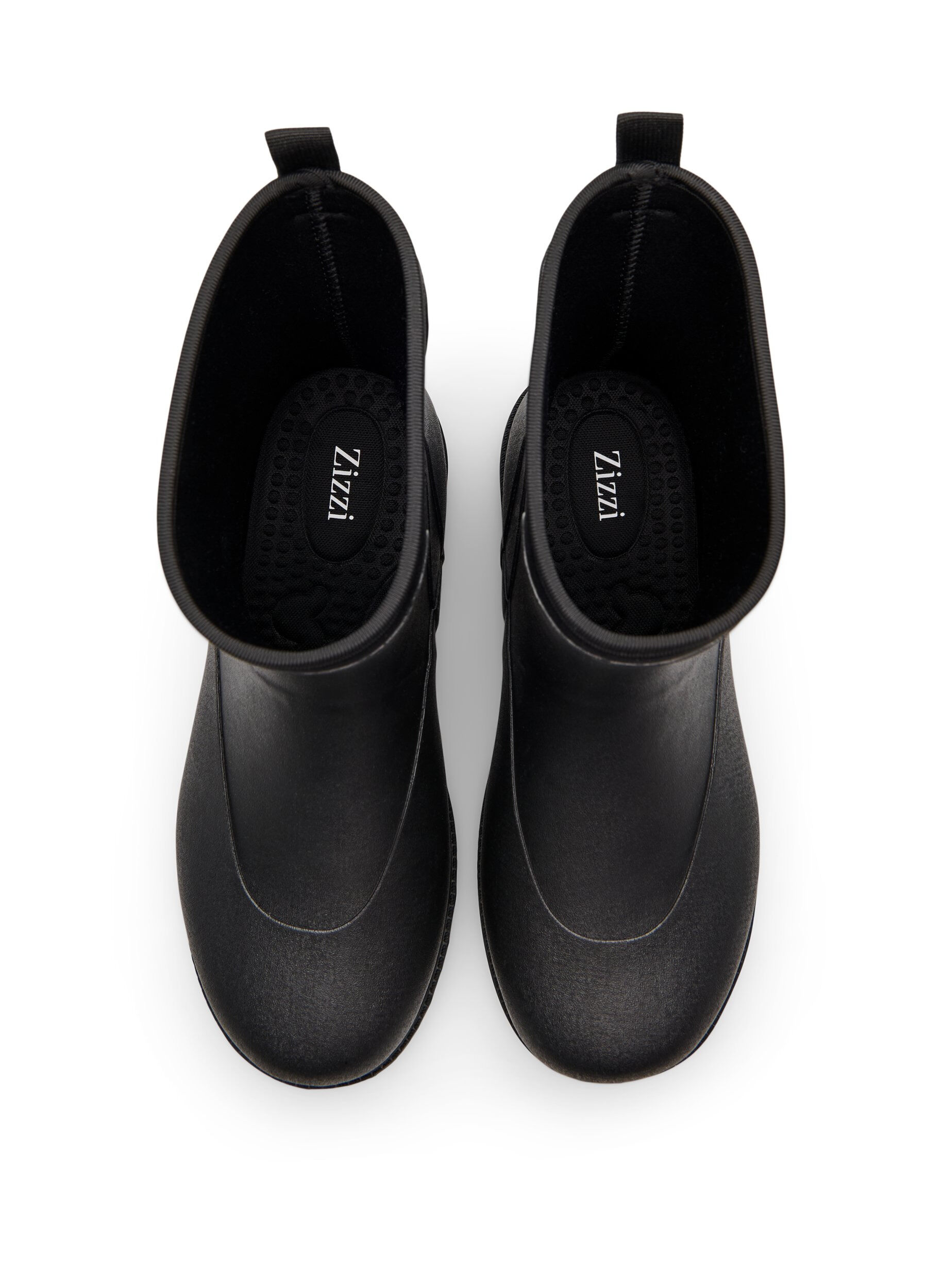 Zizzi Wide fit - Korte gummist&oslash;vler med elastisk neoprene skaft, Black, Packshot image number 2
