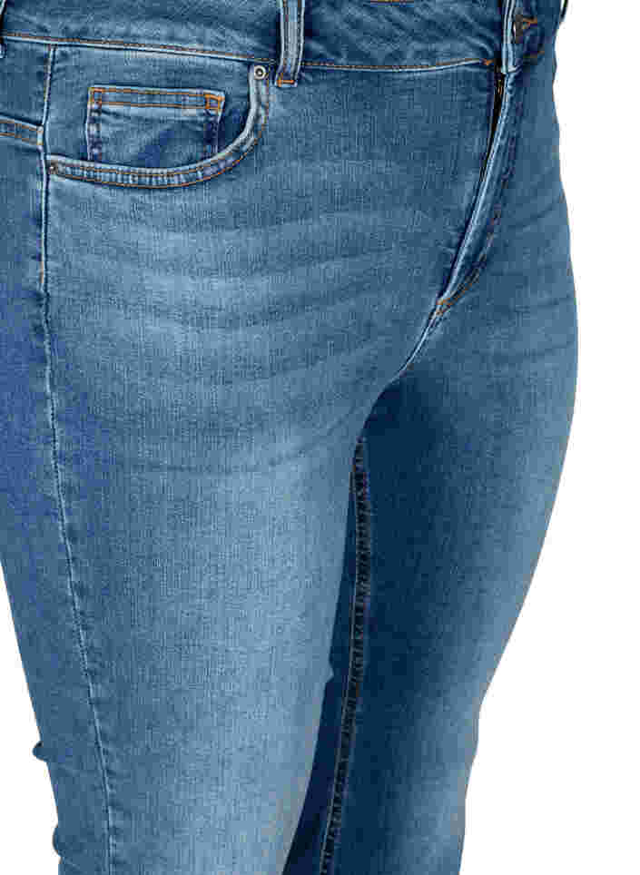 Ellen bootcut jeans med høy midje, Blue denim, Packshot image number 2