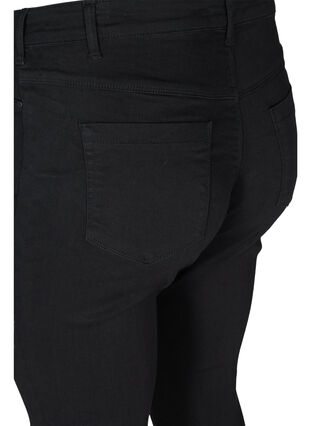 Zizzi Jeggings i bomullsmiks, Black, Packshot image number 3