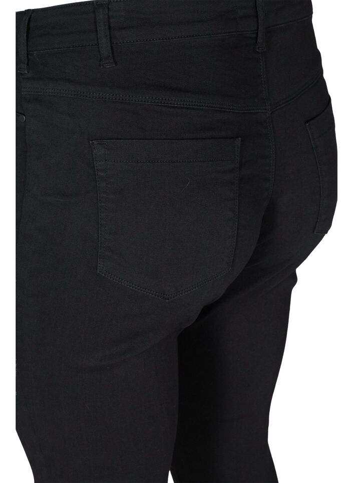 Jeggings i bomullsmiks, Black, Packshot image number 3