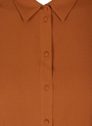 Tunika med knappelukking, Leather Brown ASS, Packshot image number 2