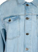 Løs denimjakke med slitte detaljer, Light blue denim, Packshot image number 2