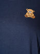 T-skjorte i &oslash;kologisk bomull med teddybj&oslash;rnmotiv, Bl&aring;, Packshot image number 2