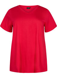 Kortermet T-skjorte med A-form, Lipstick Red