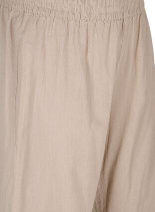 7/8-bukse i bomullsblanding med lin, Simply Taupe, Packshot image number 2