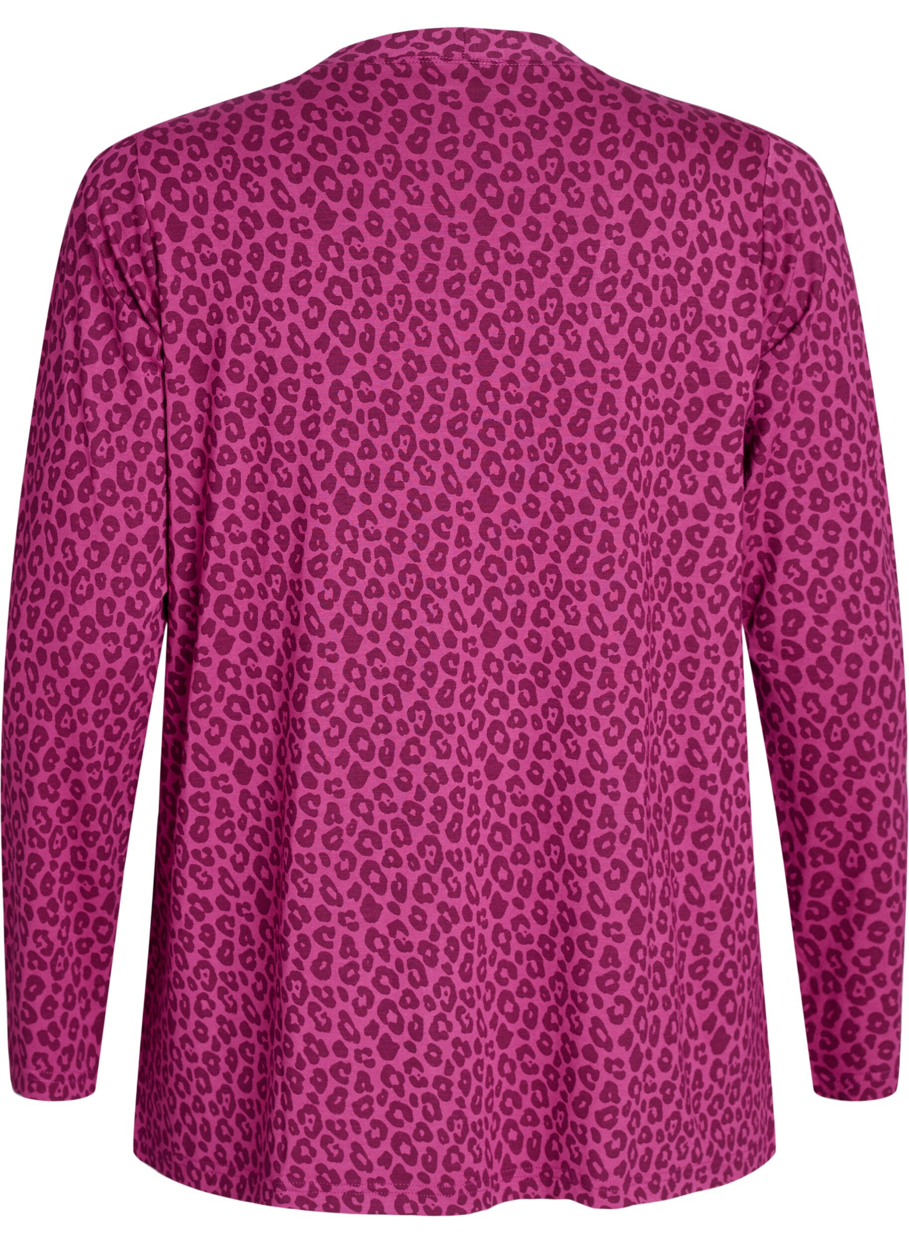Zizzi Kort kimono i viskose, Rosa, Packshot image number 1