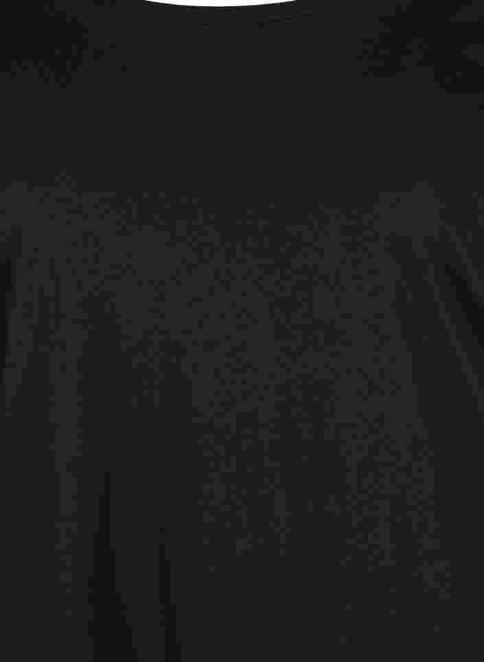 Basisbluser med lange ermer, 2 stk., Black, Packshot image number 2