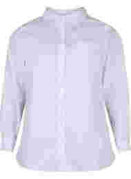 Skjorte i bomullsblanding, Bright White