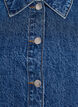 Kortermet denimjakke med knappelukking, Bl&aring;, Packshot image number 2