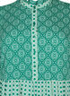 A-formet kjole med mønster og cutlines, Green AOP, Packshot image number 2