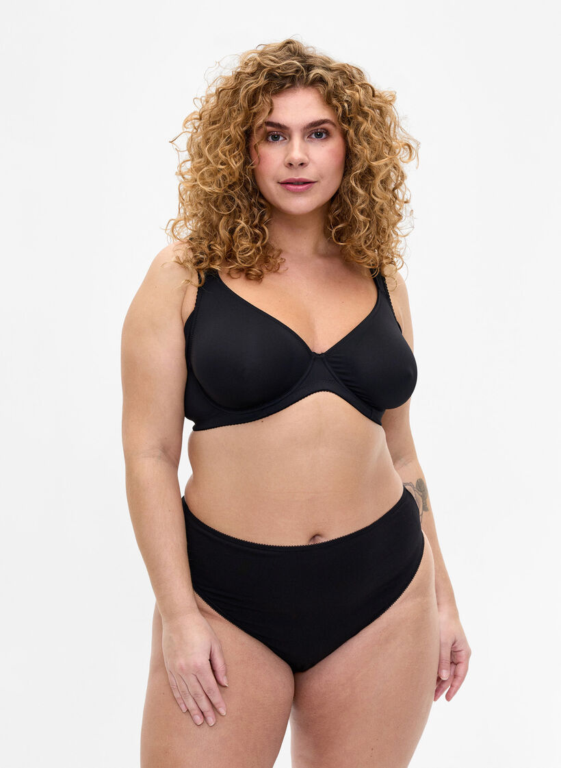 7-pack g-streng i bomull, Svart, Model image number 0