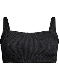 Crepe bikinitopp med justerbare stropper, Black