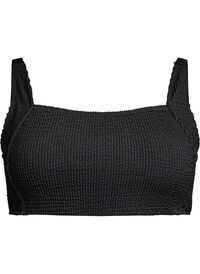 Crepe bikinitopp med justerbare stropper, Svart Crepe bikinitopp med justerbare stropper