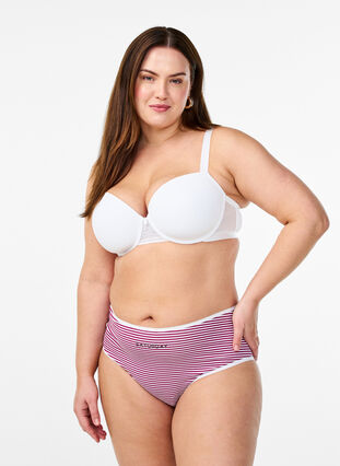 Zizzi 7-pakning med truser med regular waist, Blå, Model image number 0