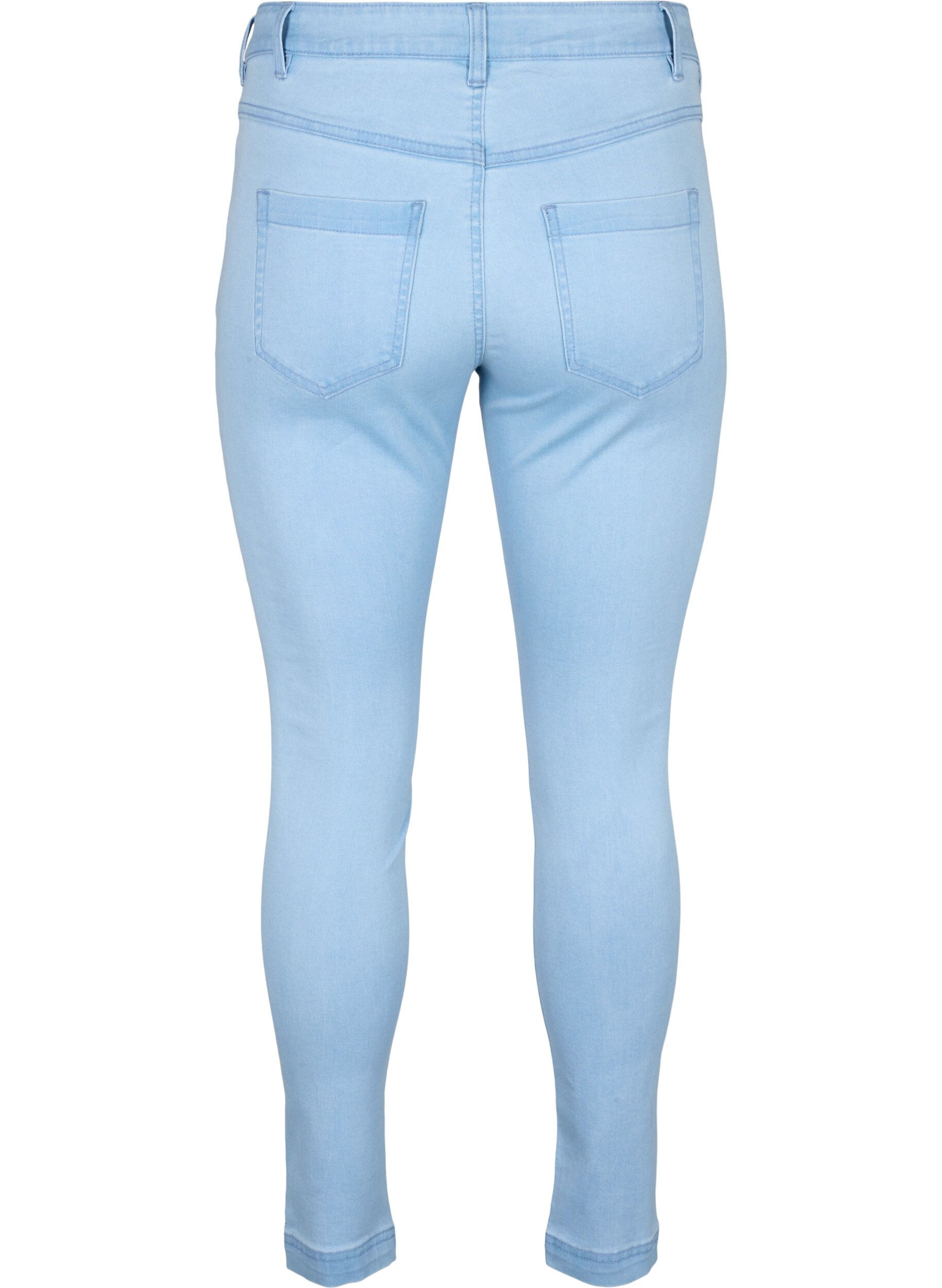 Zizzi Viona jeans med normal midje, Bl&aring;, Packshot image number 1