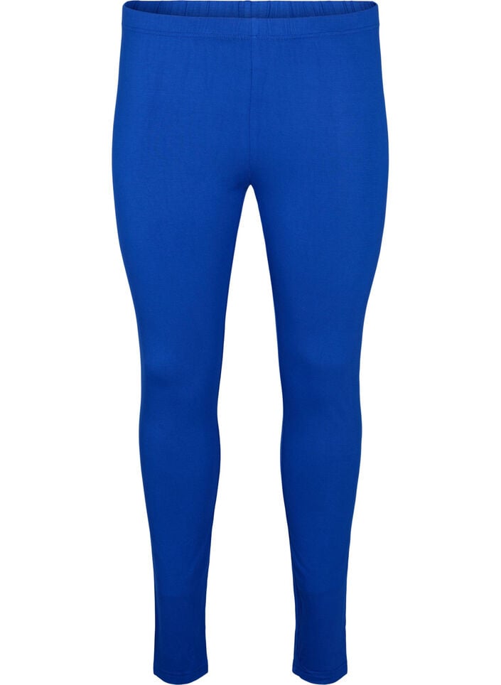 Basis leggings i viskose, Bl&aring;, Packshot image number 0