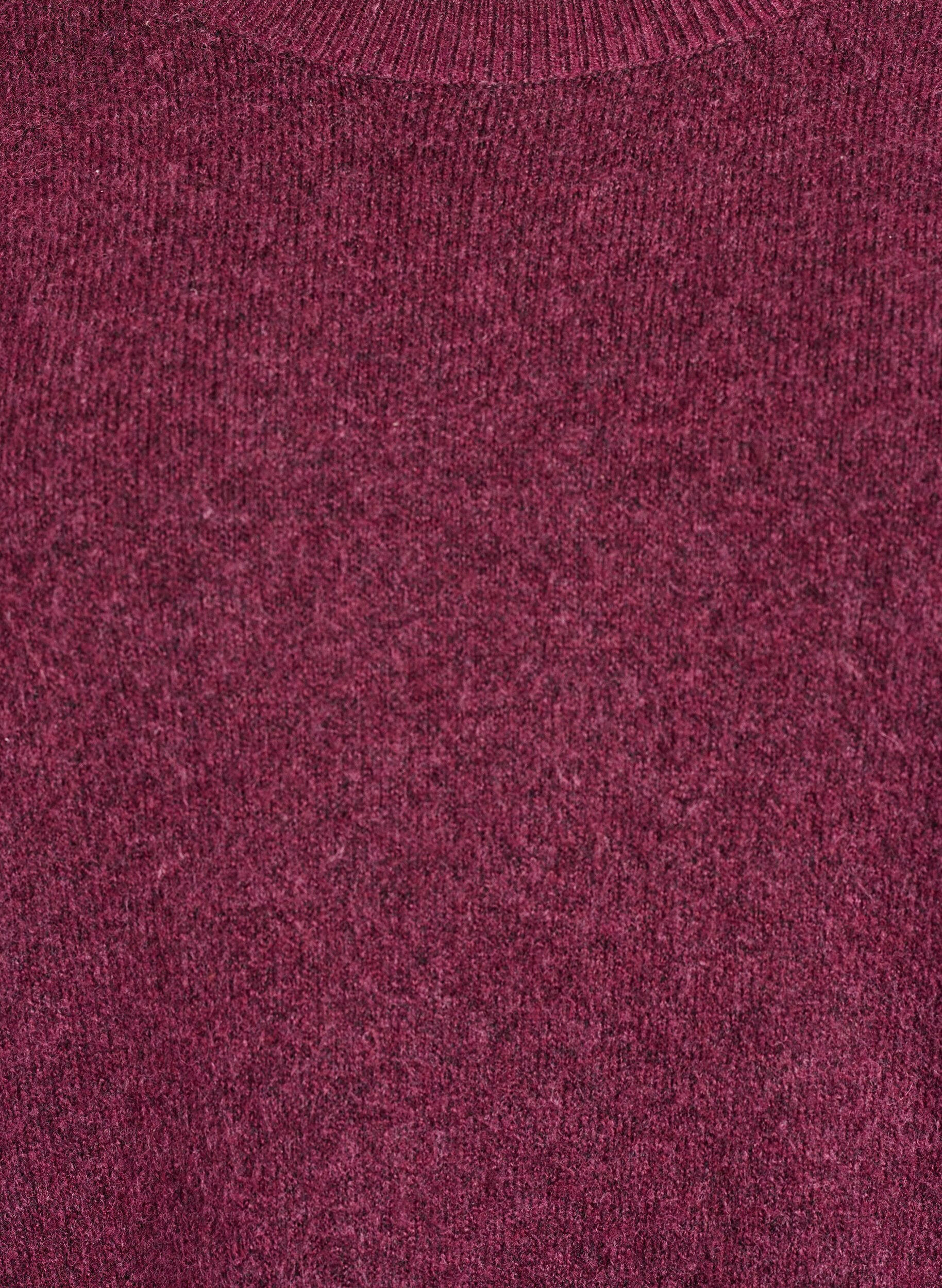 ZizziL&oslash;s strikkegenser med markante s&oslash;mmer, M&oslash;rk Bordeaux, Packshot image number 2