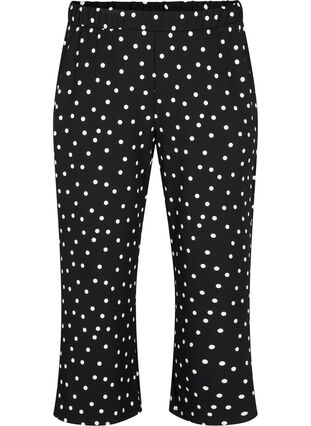 Løse bukser med 7/8-lengde, Black Dot, Packshot image number 0